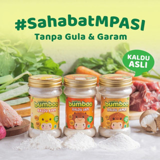 BUMBOO Kaldu Asli Bumbu Bunda BB Booster Kaldu Anak MPASI Bayi - No MSG - Tanpa Gula & Garam - Bahan Alami - Tambahan Sayur | READY MANADO