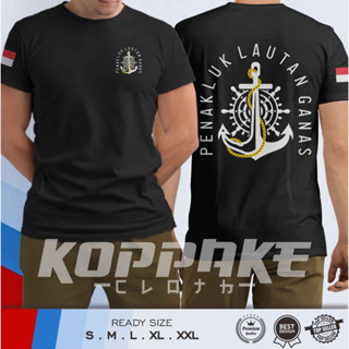 เสื้อยืด พิมพ์ลายสมอหางเสือ สมอเรือ Conqueror Of The Fierce Ocean Clothing Distro