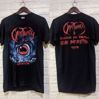 เสื้อยืด พิมพ์ลาย Obituary BAND