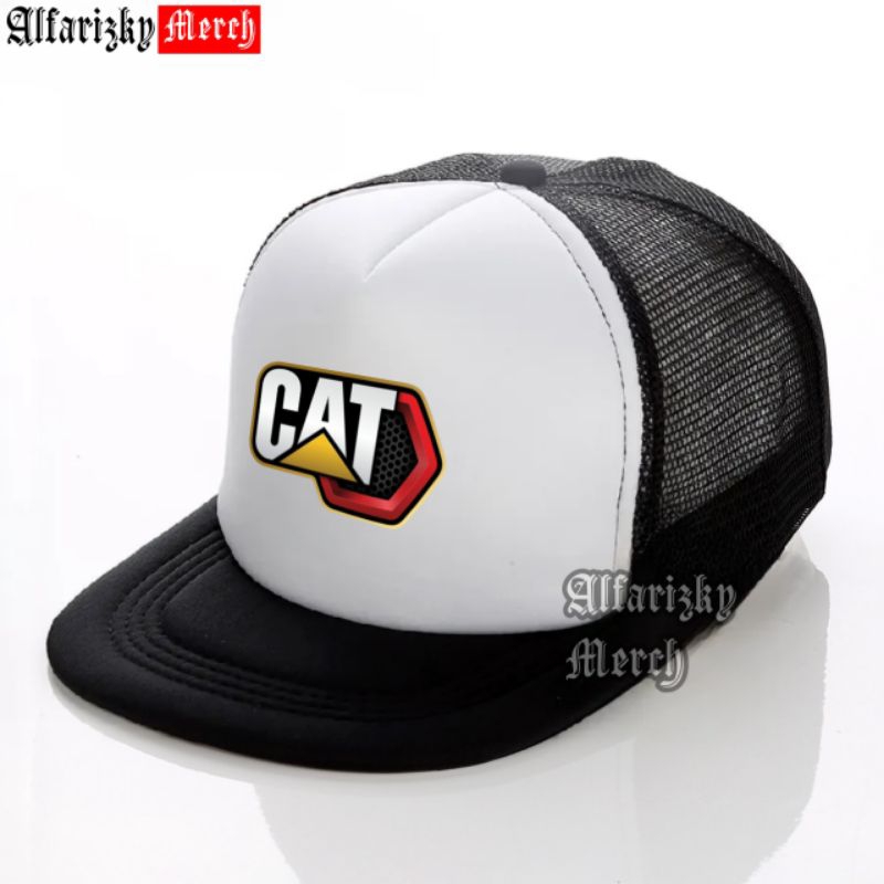 หมวก Snapback ตาข่าย Caterpillar / หมวก Snapback Trucker / หมวก Trucker / หมวก Distro Net สําหรับผู้ชายและผู้หญิง แมวคุณภาพพรีเมี่ยม