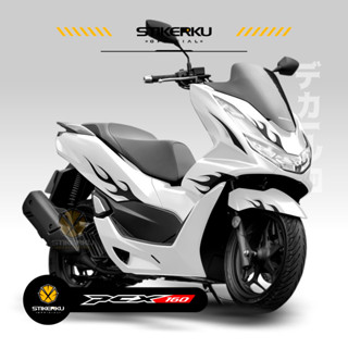 สติกเกอร์ สําหรับ Honda PCX160 STRIPING 3Rd MOTIF Fire Edition ALL-NEW PCX160 ABS PCX พร้อมส่ง DECAL Kudecal