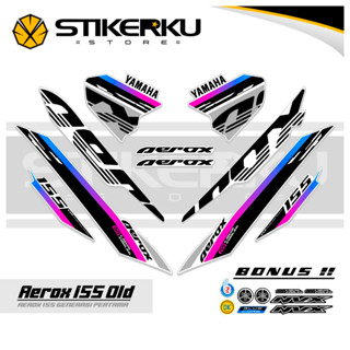 สติกเกอร์ AEROX 155 MOTIF OLD AEROX 155vva STICKER Unique AEROX 155vva STICKER Unique AEROX 155vva STICKER STOCK DECAL LIST POLET Stickerkustore