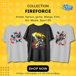 เสื้อยืด พิมพ์ลายอนิเมะ Fire FORCE MANGA สไตล์ญี่ปุ่น