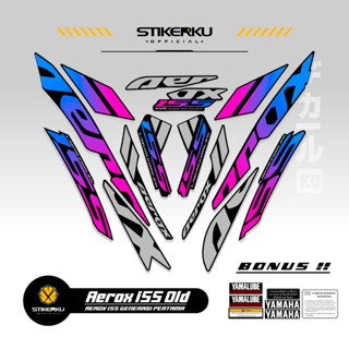 สติกเกอร์ ลาย OLD AEROX 155 VVA MOTIF OLD 155 VVA AEROX STICKER Unique AEROX 155 VVA STICKER AEROX 155 VVA STICKER STOCK DECAL LIST POLET Stickerkudecall