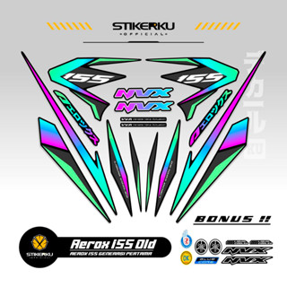 สติกเกอร์ AEROX 155 VVA MOTIF 26 OLD 155 VVA AEROX STICKER Unique AEROX 155 VVA STICKER AEROX 155 VVA STICKER STOCK DECAL LIST POLET Stickerkudecall