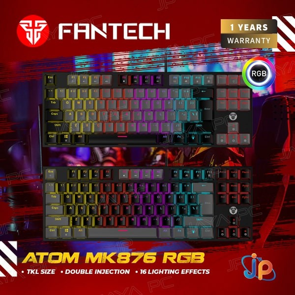 Fantech ATOM MK876 V2 SUMI RGB TKL - คีย์บอร์ดเกมมิ่งแบบกลไก 75%