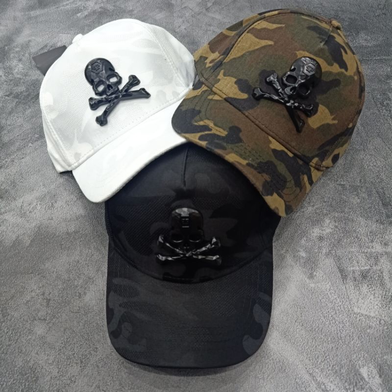 Philipp Plein CAMO หมวกเบสบอลคุณภาพพรีเมี่ยม