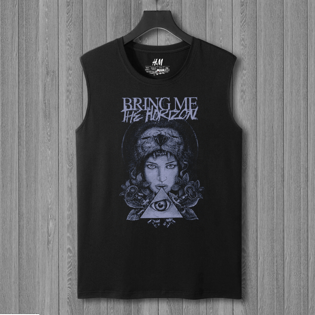 เสื้อยืดแขนกุด พิมพ์ลายวงร็อคร็อค BRING ME THE HORIZON สําหรับนักดนตรี