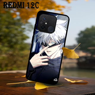 [B10] เคส Xiaomi REDMI 12C กลิตเตอร์ | เคส Hp เคลือบเงา | Gojo SATORU Motif