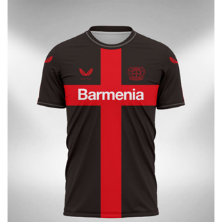 เสื้อกีฬาแขนสั้น ลายทีม Jersey Bayer Leverkusen Home 2023 2024