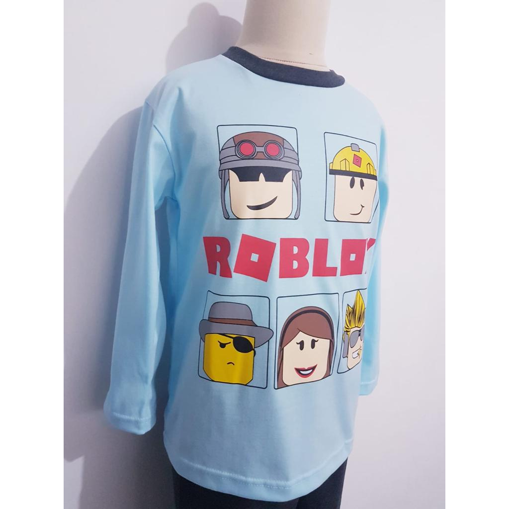 Hello Pyjamas - Roblox Blue Boys T-Shirt Pyjamas Set