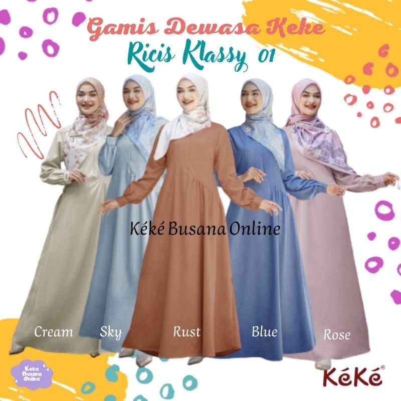 Keke Adult Gamis ~ Ricis Klassy 01 ~
