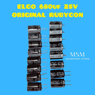 Elco 680uf 25V RUBYCON ของแท้