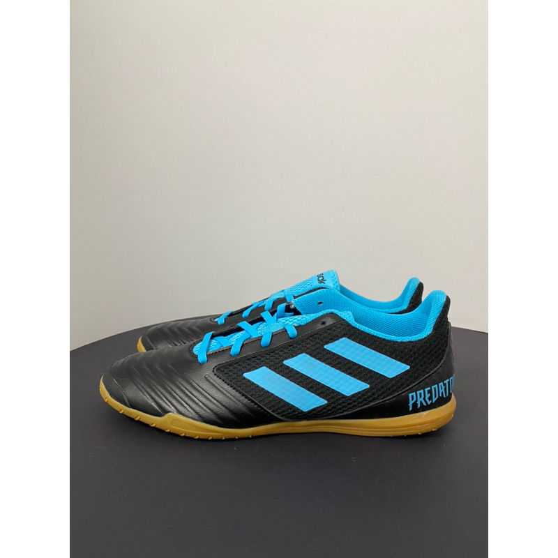 Adidas Predator 19.4 In Sala รองเท้าผ้าใบ สีดํา สีฟ้า ของแท้ 100%