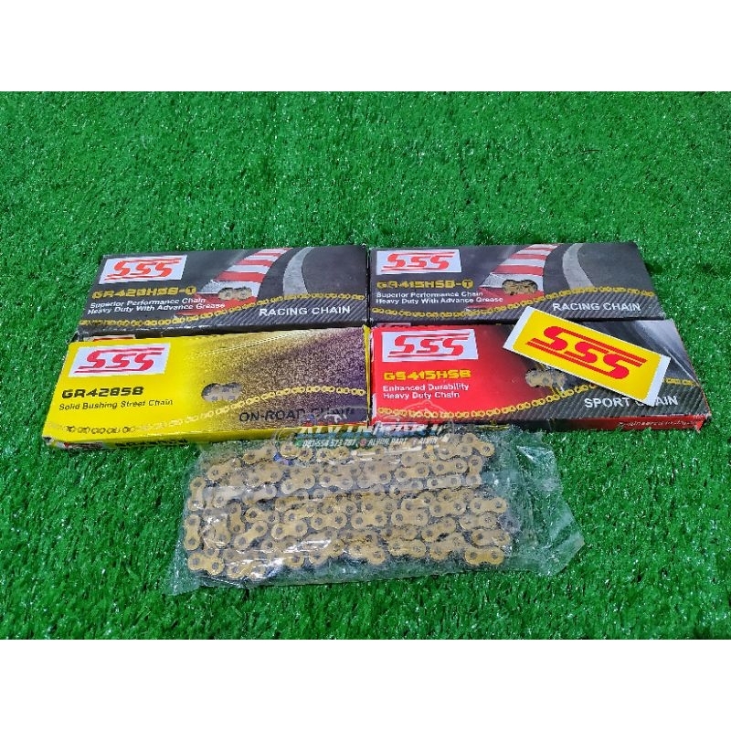 SSS โซ่ 428 HSBT 130L GOLD 428SB 130 L โซ่ทอง SSS 415 HSB-T 130L 415HSB