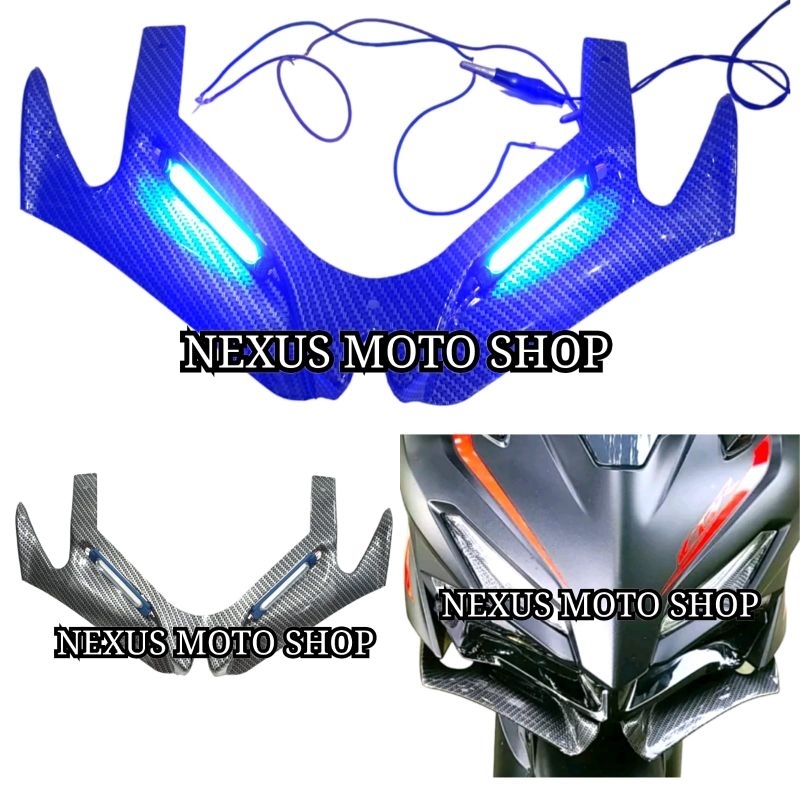 โคมไฟ Winglet carbone cbr250rr ปีกพลาสติก winglet cbr250rr