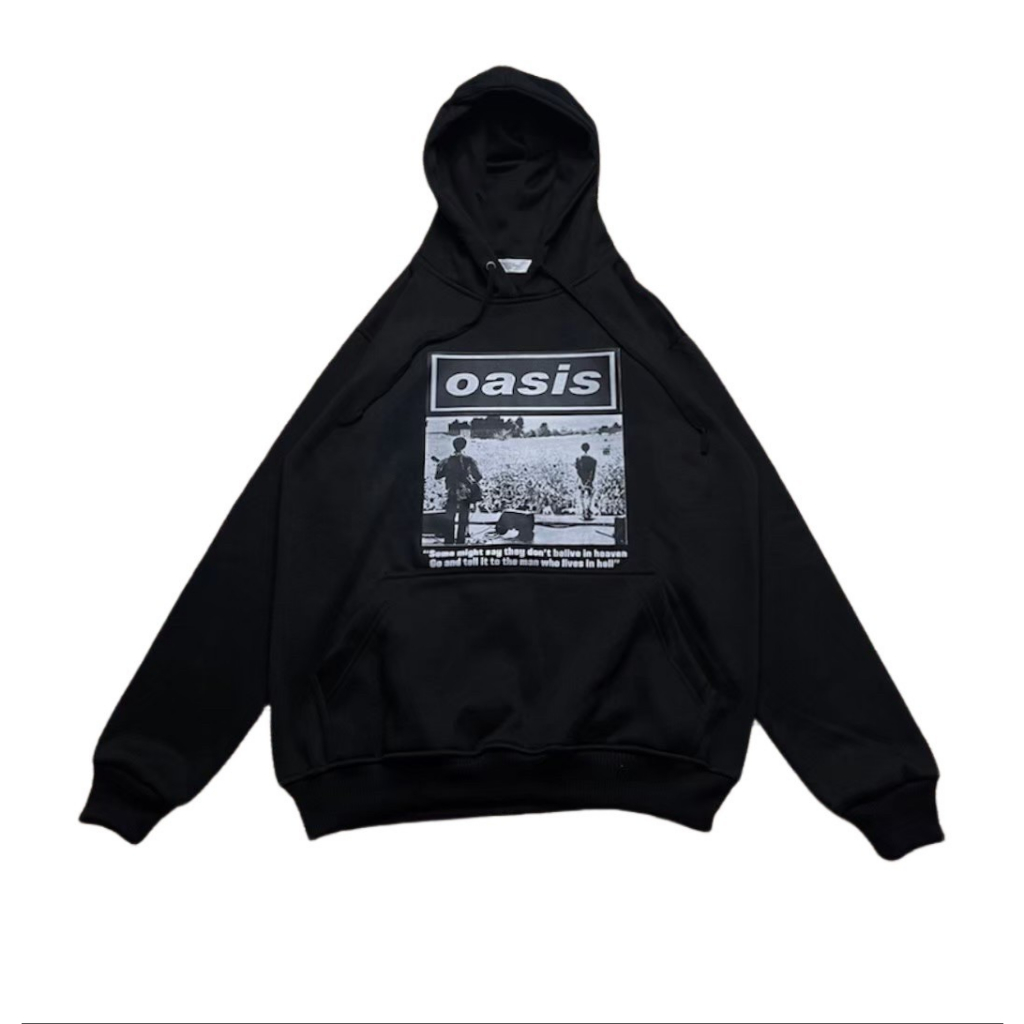 H&m OASIS เสื้อแจ็คเก็ตมีฮู้ดสีดํา