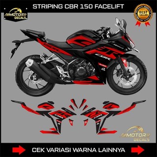 Striping Honda Cbr 150R Facelift K45N/K45G Grafis - Decal Stiker Motor Cbr 150 R 2016 2017 2018 2019 2020 / Skotlet List Variasi Body Motor Cbr 150r K45N / Cbr 150 K45G
