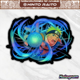 สติกเกอร์ ลายการ์ตูนอนิเมะ Naruto Rasengan Hologram สําหรับติดตกแต่งหมวกกันน็อค แล็ปท็อป HP