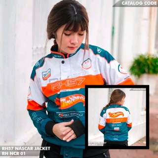 ใหม่ Nascar Series  เสื้อแจ็กเก็ตฟรีสติกเกอร์