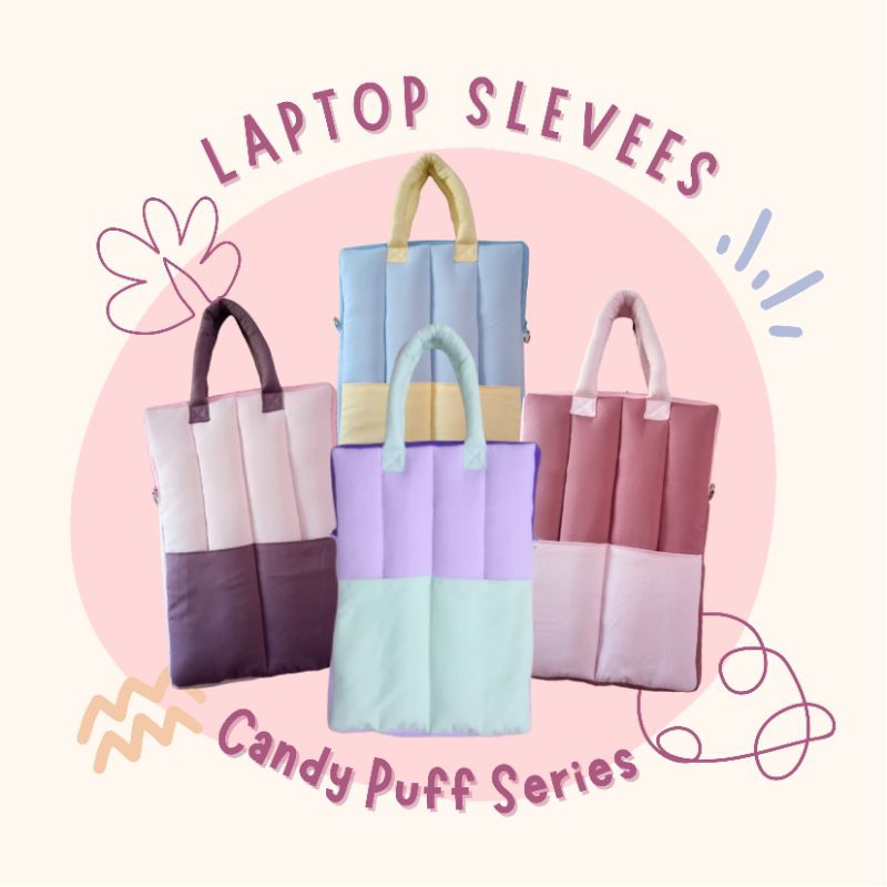 Laptop Sleeves Candy Puff Series โดย Wearing Basita (กระเป๋าแล็ปท็อป/เคสแล็ปท็อป/การชาร์จ SiPhone/ P