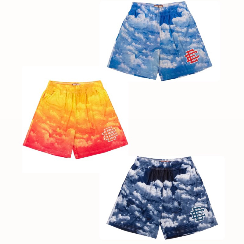 CASUAL STREETWEAR ERIC EMANUEL CLOUDY SKIES EDITION BASKETBALL PANTS