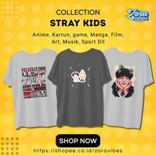 เสื้อยืด พิมพ์ลาย Straykids KPOP