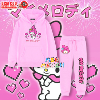 เสื้อแจ็กเก็ตสูท มีฮู้ด ลาย my melody สําหรับเด็กผู้หญิง