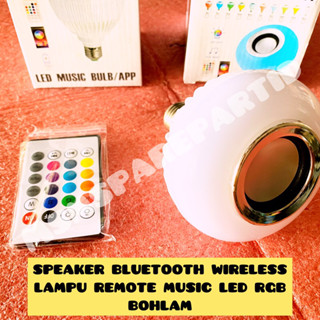 ลําโพงบลูทูธไร้สาย ลําโพงบลูทูธ หลอดไฟ RGB LED