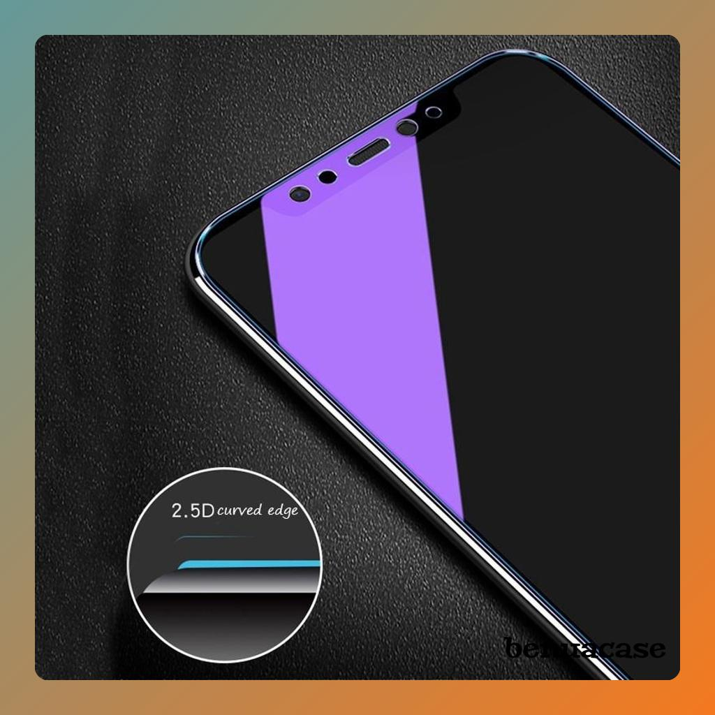 กระจกนิรภัย FULL BL ป้องกันรังสีสีฟ้าสําหรับOppo A6 A6T A6s A94 F1 F11 F15 F17 F19 F3 F5 F7 F9 Reno 