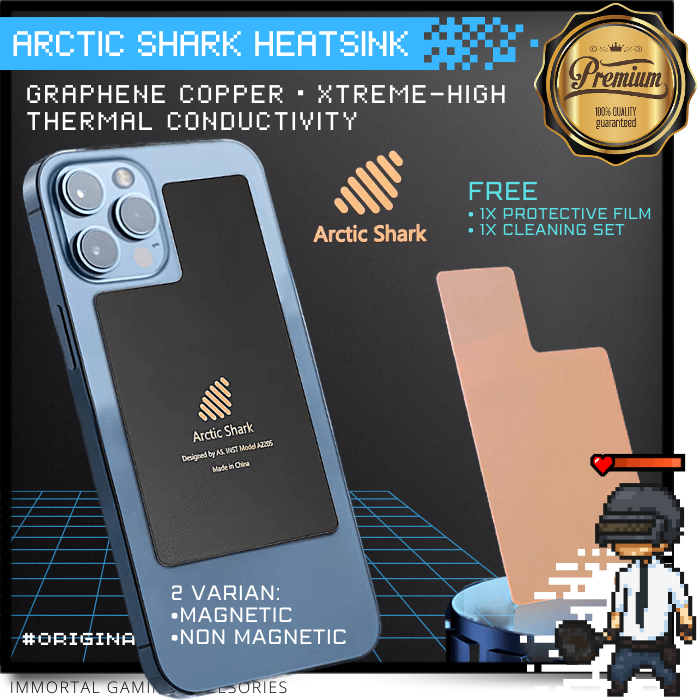 [IM] ARCTIC SHARK ฮีทซิงค์ Graphene แผ่นทองแดงสําหรับ Cooler Funcooler HP แม่เหล็ก MagSafe แผ่น Thermalpad X Memo Black Shark Flydigi Gaming Peltier