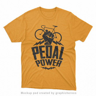 เสื้อยืด ลาย Power MUSTARD PEDAL Bike สําหรับผู้ชาย