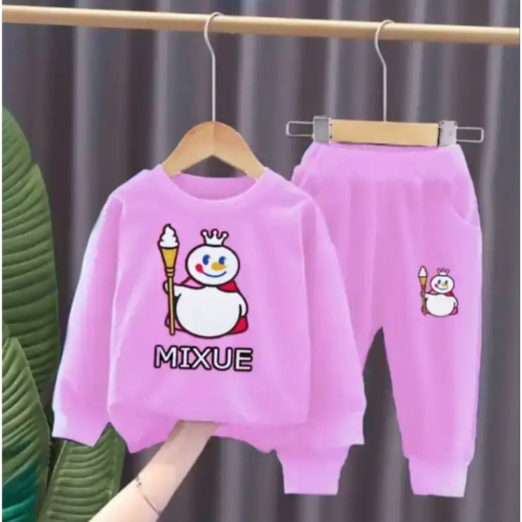 เสื้อกันหนาว MIXUE VIRAL สําหรับเด็กผู้หญิง อายุ 1-5 ปี