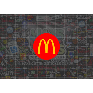 สติกเกอร์โลโก้ Mcdonalds 6 ซม. สําหรับรถจักรยานยนต์ รถยนต์ v1