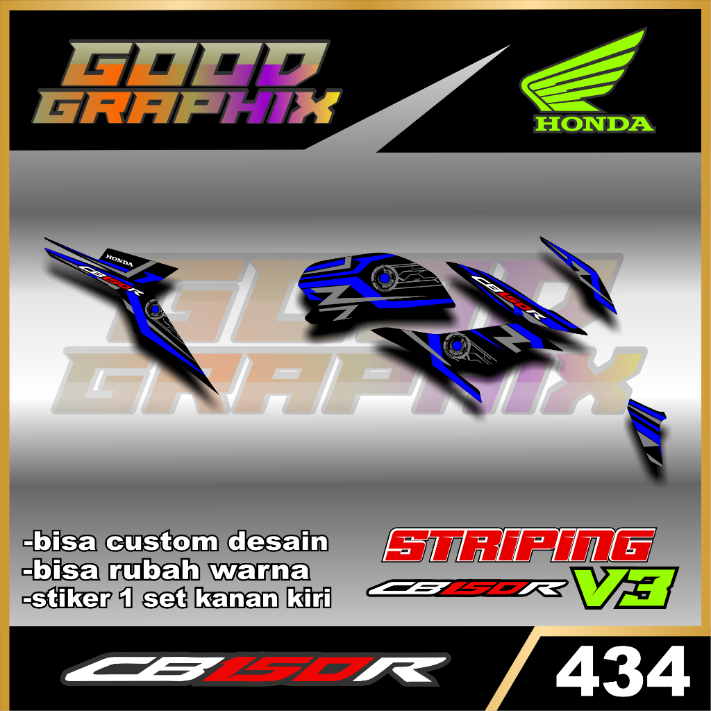 OLD CB 150R STRIPING - สติ๊กเกอร์ CB เก่าหลากหลาย