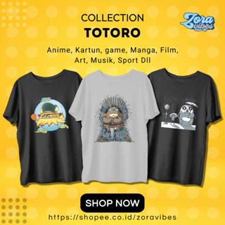 เสื้อยืด พิมพ์ลาย Totoro My Neighbor Studio Ghibli สไตล์วินเทจ