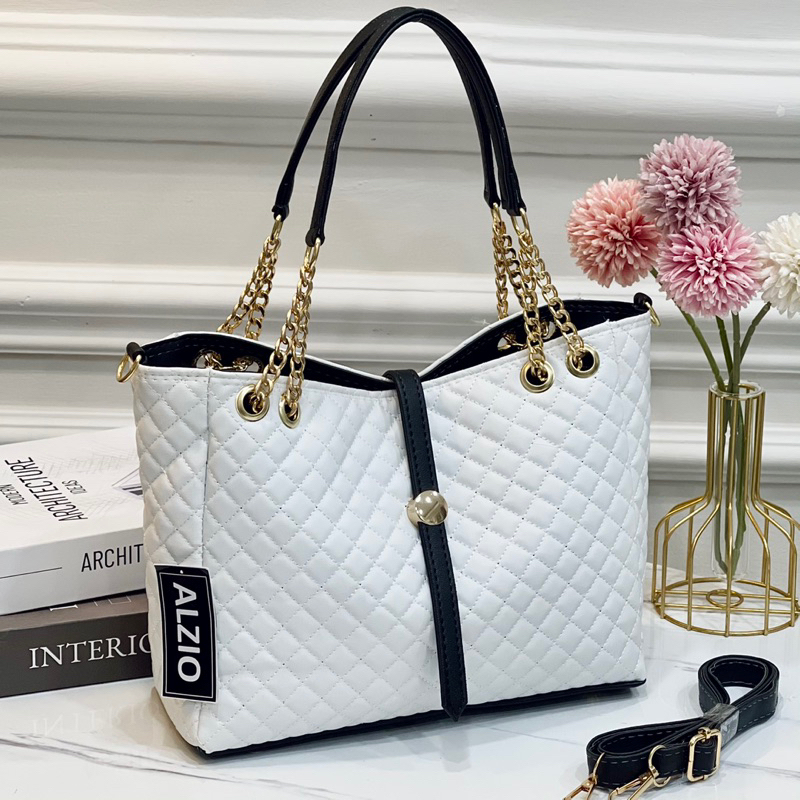 ALZIO SHOP - กระเป๋าสะพายผู้หญิงนําเข้า - ALZIO TOTE BAG PAMELA