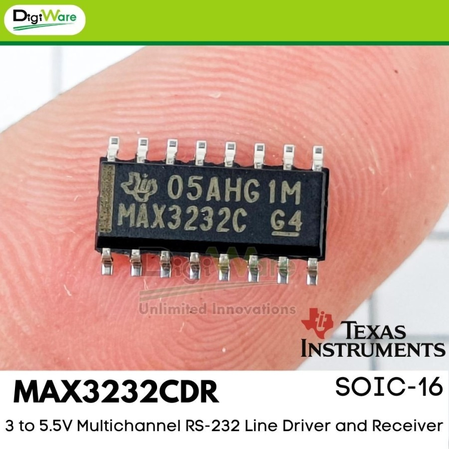MAX3232 SOIC 16 SMD IC Driver RS232