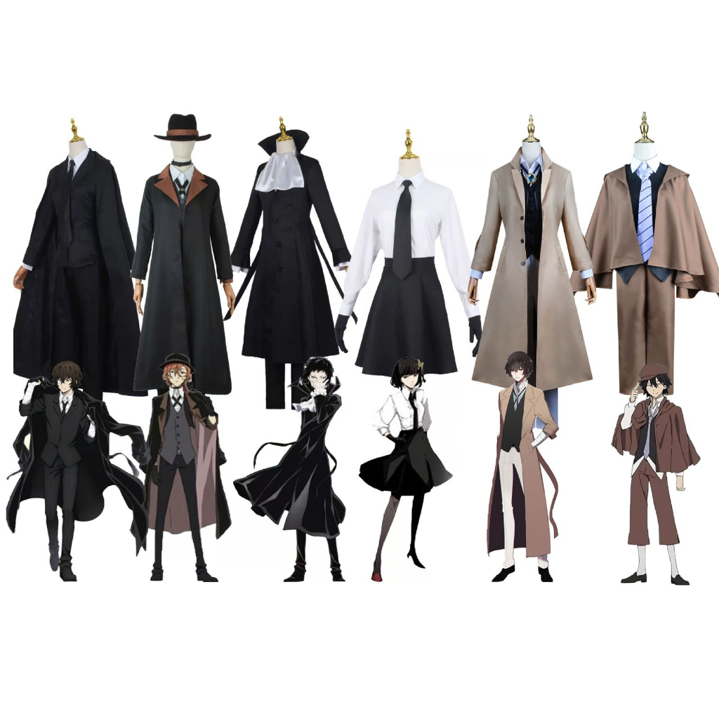 Miumiu | ชุดคอสเพลย์ RYUNOSUKE AKUTAGAWA CHUYA NAKAHARA DAZAI CHUYA DAZAI OSAMU AKIKO BUNGO STRAY DO
