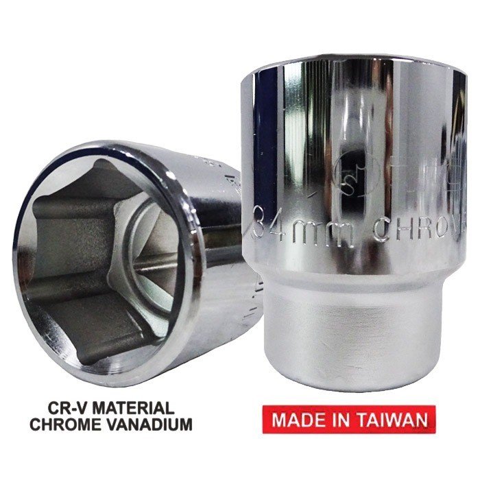 MATA TORA Socket Bit 34 MM 3/4 DR 6 PT - มือซ็อกเก็ต - TAIWAN