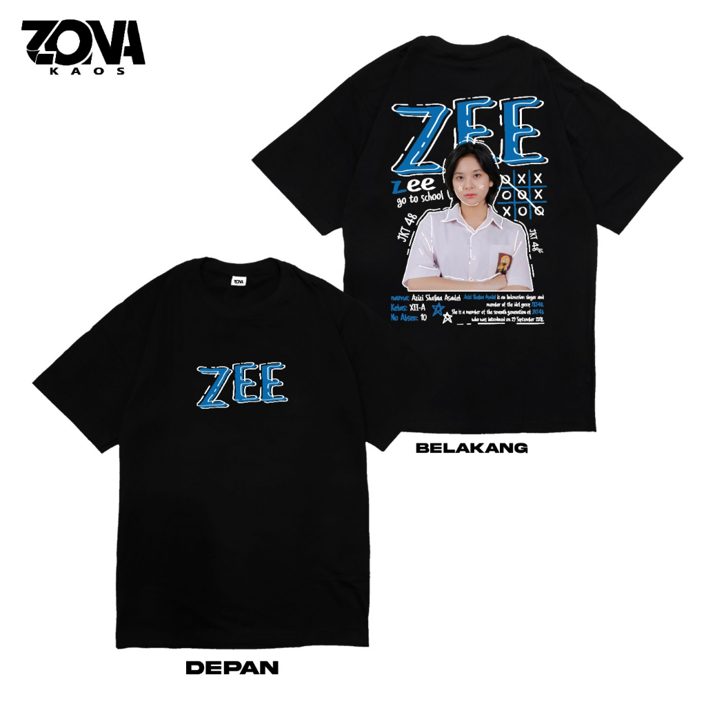 ZEE JKT48 ANCIKA TSHIRT ZEE AN CIKA 1995 EDITION - TSHIRT MEMBER JKT 48 AZIZI ASADEL