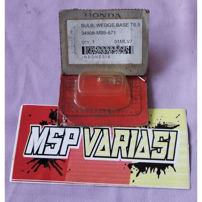 อะไหล่แท้ AHM 34908-MB9-671 หน้าไฟเลี้ยวและหลอดไฟหลัง Supra FIT (2006 - 2007)