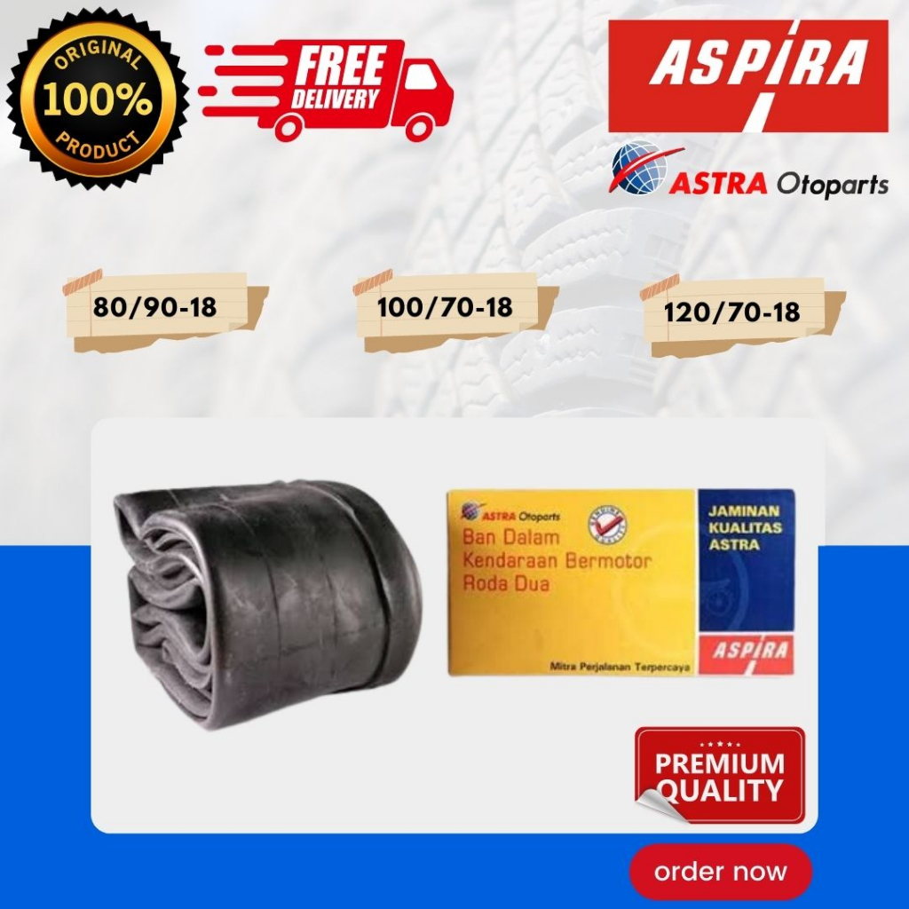 ยางใน ASPIRA RING 18/ASPIRA ยางในรถจักรยานยนต์ 80/90 - 100/70 - 120/70 (ต้นฉบับ 100%)