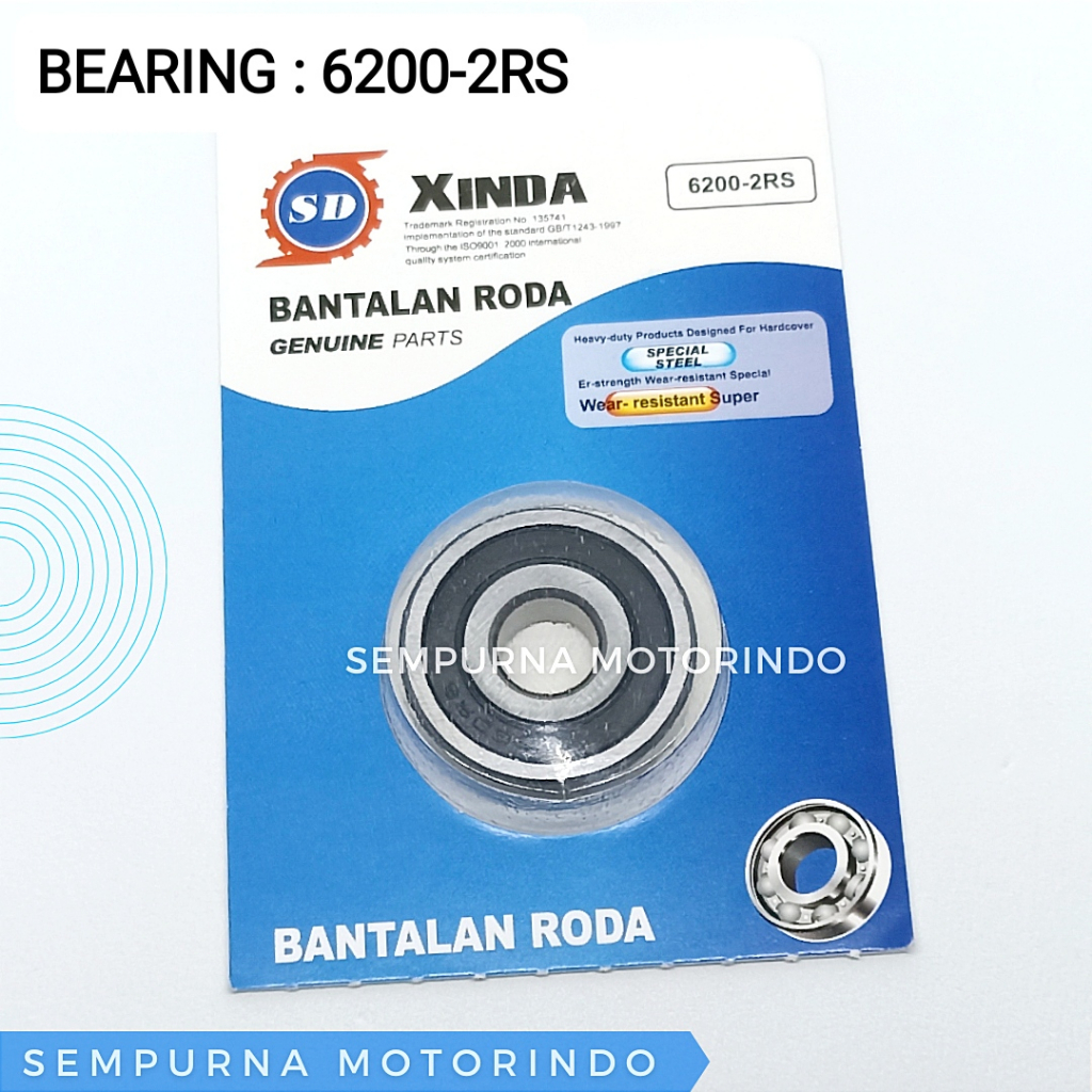 BEARING LAHER 6200 2RS - XINDA