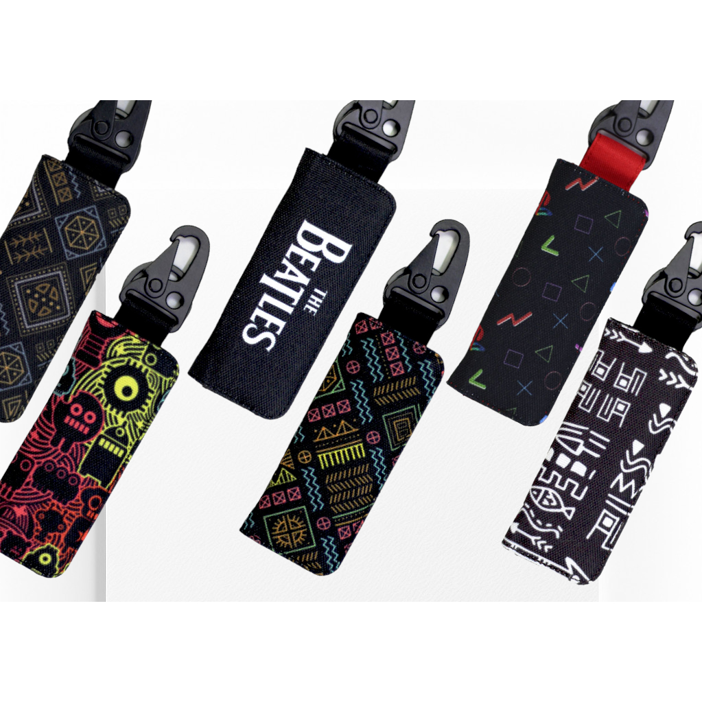 GANTUNGAN STNK WALLET CARBINER CAR MOTORCYCLE KEYCHAIN MOTIF - DSCV