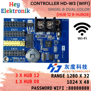 Huidu HD-W3 HUB08 Wifi ตัวควบคุมข้อความวิ่ง P10 ไม่ใช่ HD-W00 HD-W03