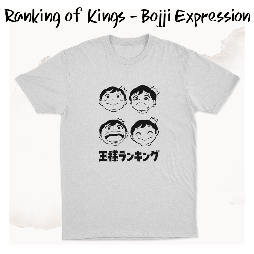 เสื้อยืด Bojji Expression Anime Ousama Ranking of Kings K0175