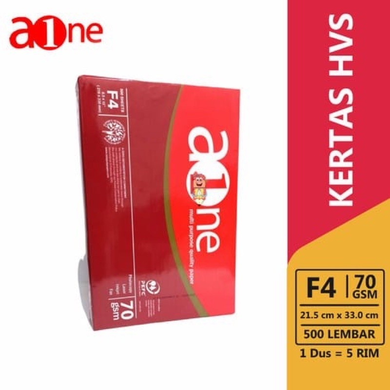 กระดาษ AONE F4 Hvs 70gr / 70 Gsm A ONE