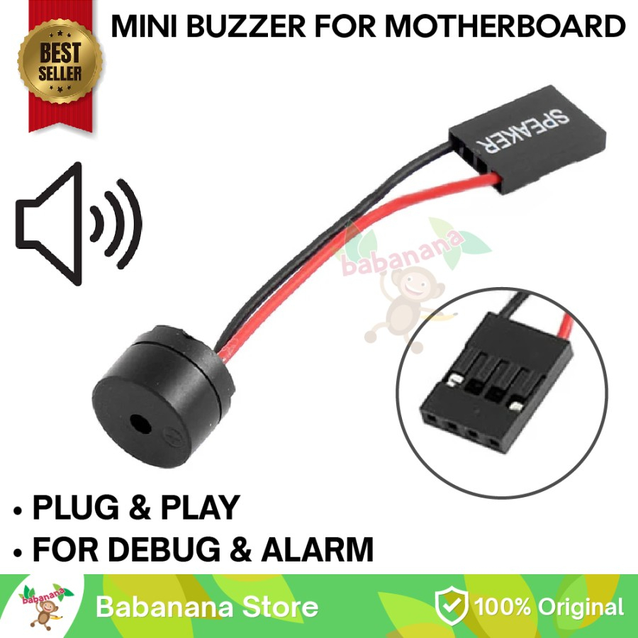 ลําโพงเมนบอร์ดปลุกคอมพิวเตอร์ Bios PC Buzzer