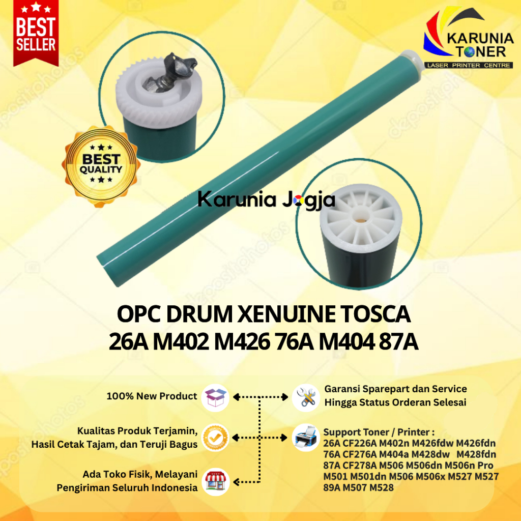 OPC DRUM HP 26A CF226A 87A CF287A Sky Blue / Tosca